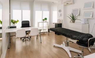 empty modern medical cabinet